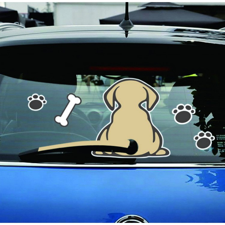 Stiker Tempelan Mobil Kucing Lucu Ekor Wiper Goyang Moving Tail