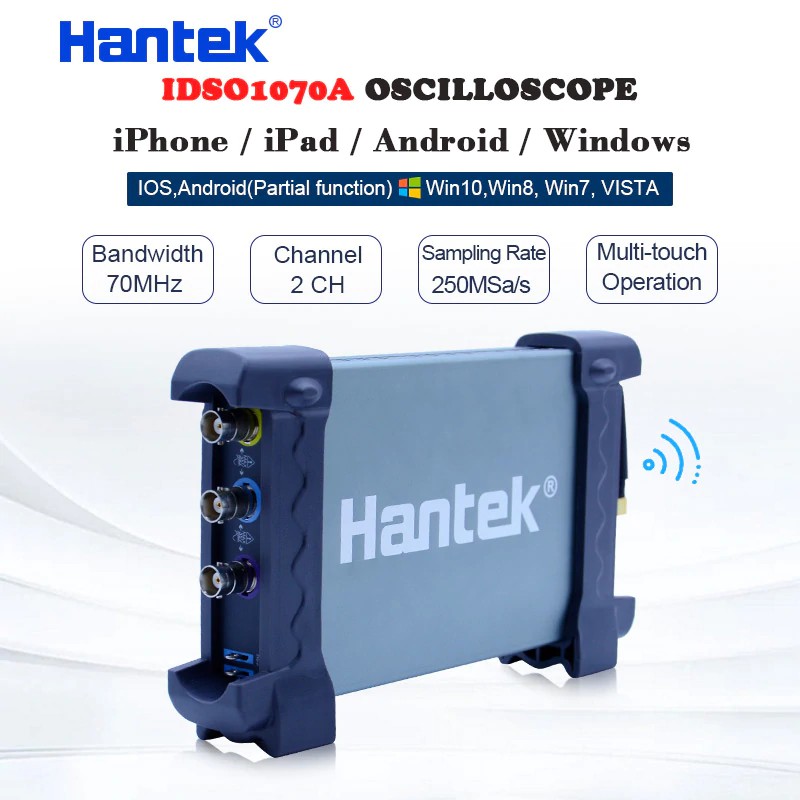 Free Ongkir 2ch 70mhz Digital Oscilloscope Hantek Idso1070a Iphone Ipad Android Windows Shopee Indonesia