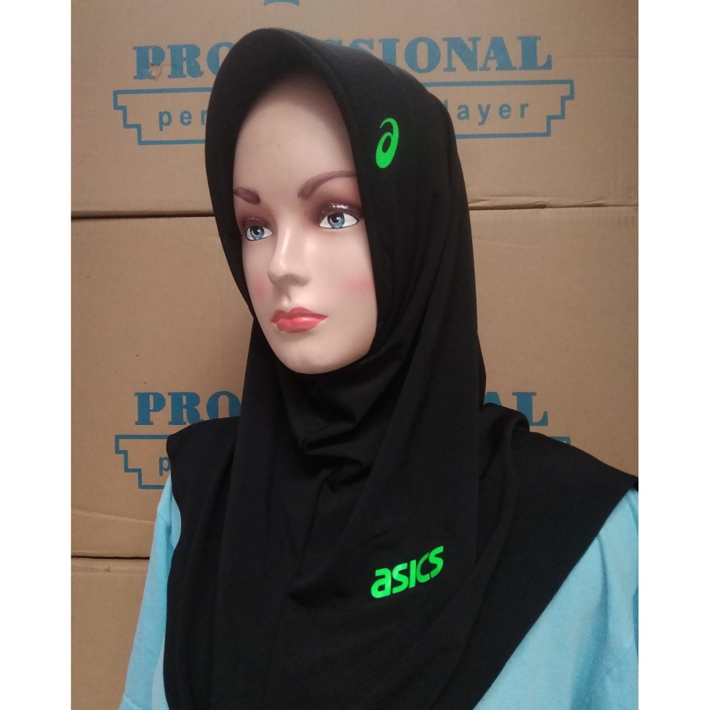 Hijab Sport/Kerudung Voly/Kerudung Olahraga/Hijab Simple/Hijab Instan/Kerudung Mizuno/Asics