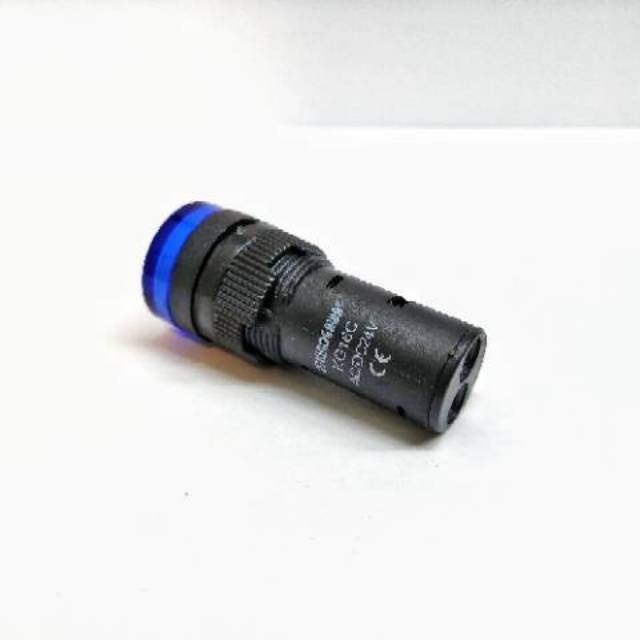 KINOGAWA Lampu Indikator 16mm Blue 24v Lampu Indikator Box Panel Signal Lamp AC DC Lampu Indikator B