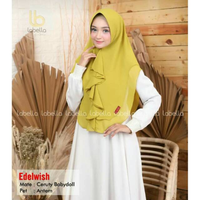 Edelwish hijab ori by Labella