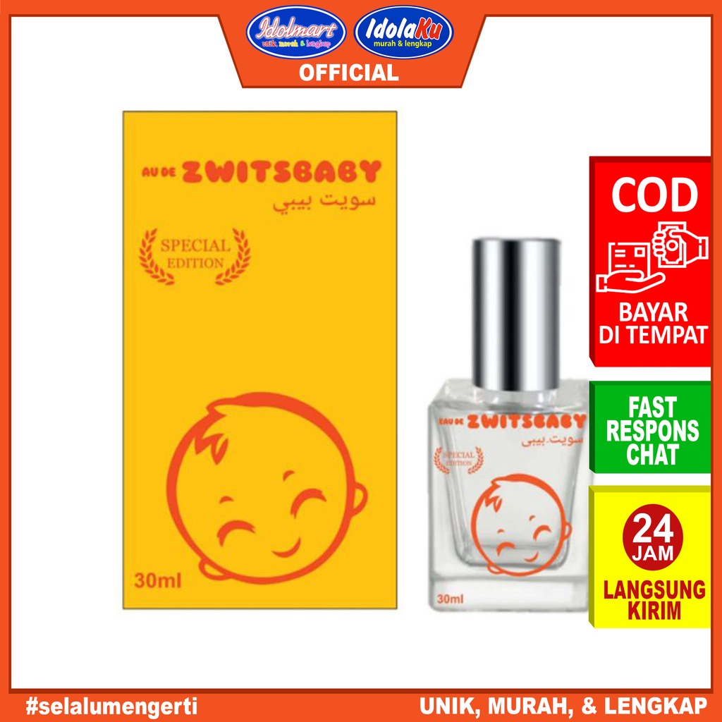 IDOLMART Parfum Thailand Zwitsal Baby Botol Kotak isi 30ml Parfum Tahan lama