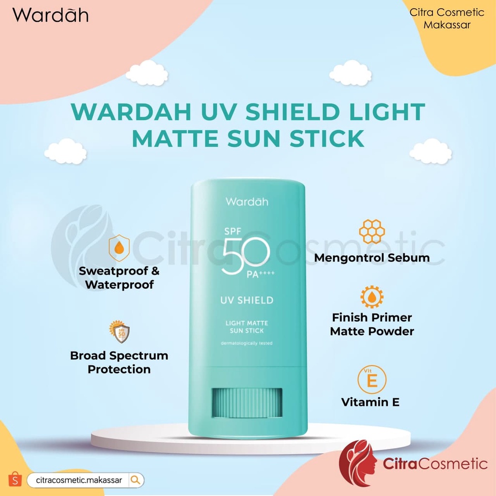 Wardah Uv Shield  Aqua Fresh Essence | Active Protection Serum | SPF 50 PA++++ sunscreen | Light Matte Sun Stick