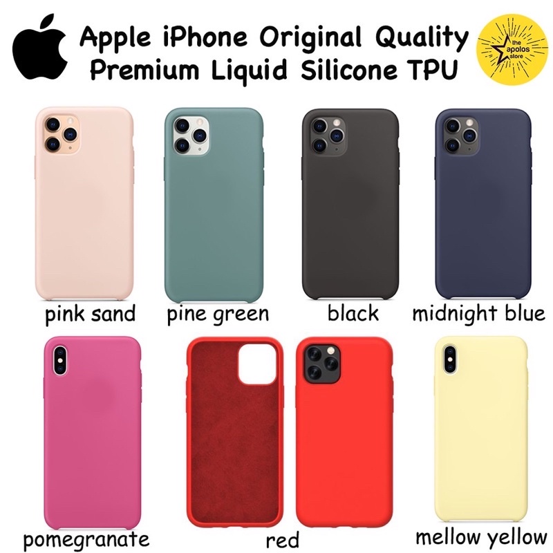 Case Iphone Premium Liquid Silicone