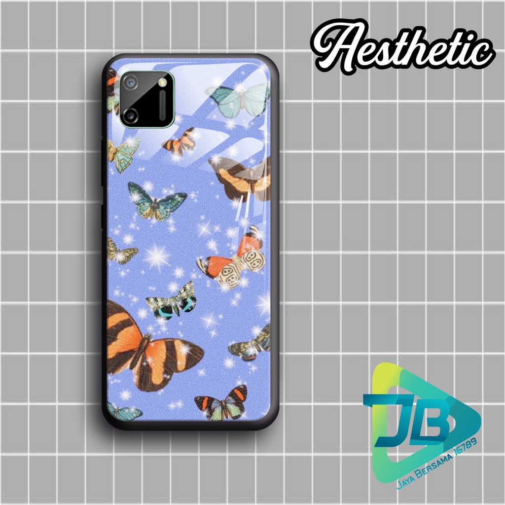 SOFTCASE BACK CASE GLASS KACA AESTHETIC OPPO VIVO XIAOMI SAMSUNG REALME IPHONE ALL TYPE JB5109