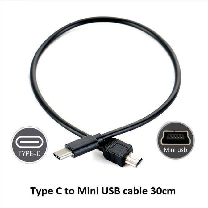 KABEL DATA USB 3.1 TYPE C MALE TO MINI USB MALE 30 cm CONVERTER MINI B