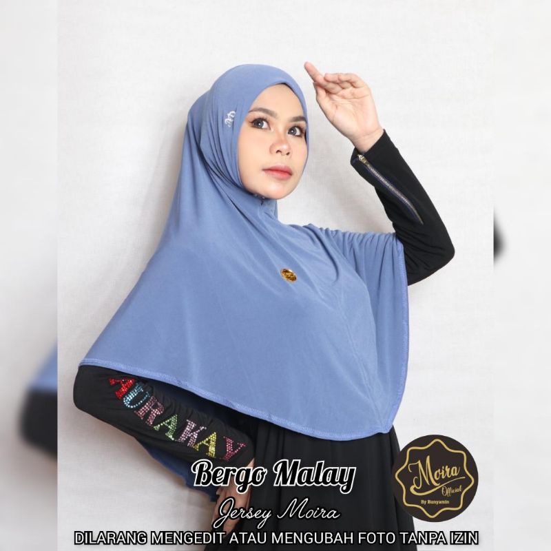 Hijab Instan Bergo Malay /Hijab Malay Original Moira Hijab