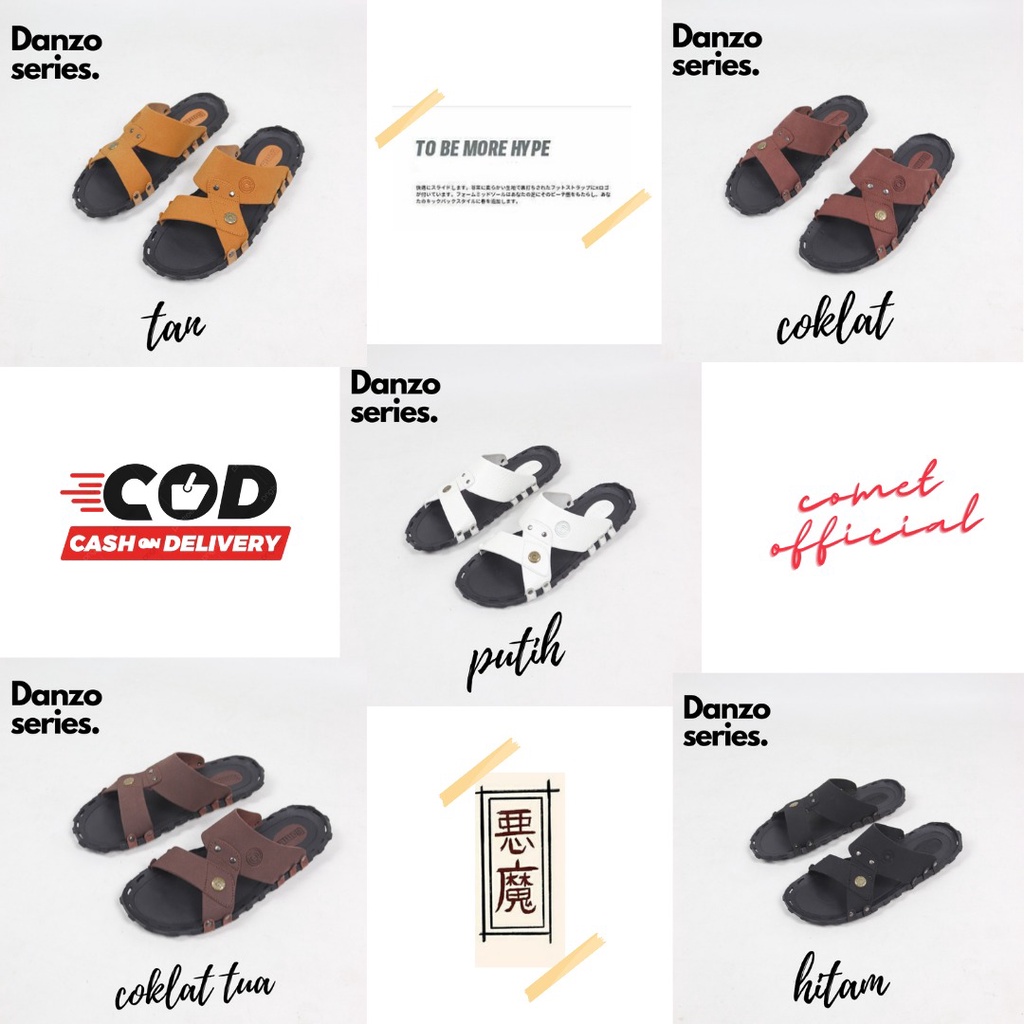 Sandal Pria kulit COMET Danzo Sandal Pria Casual Sandal Slid pria