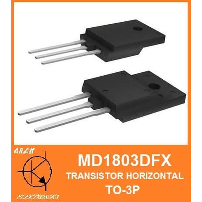 MD1803DFX MD 1803 MD1803 MD 1803 DFX Transistor Horizontal TV