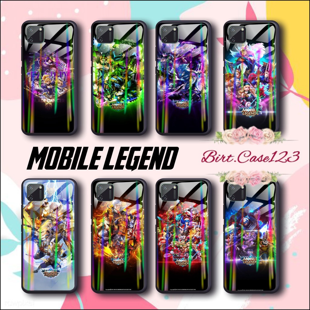 case softcase gambar MOBILE LEGEND back case glass aurora oppo vivo samsung iphone realme etc BC165