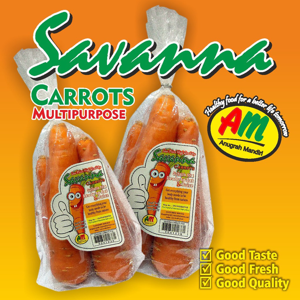 

Wortel Brastagi Super - Savanna Carrot 500 Gr