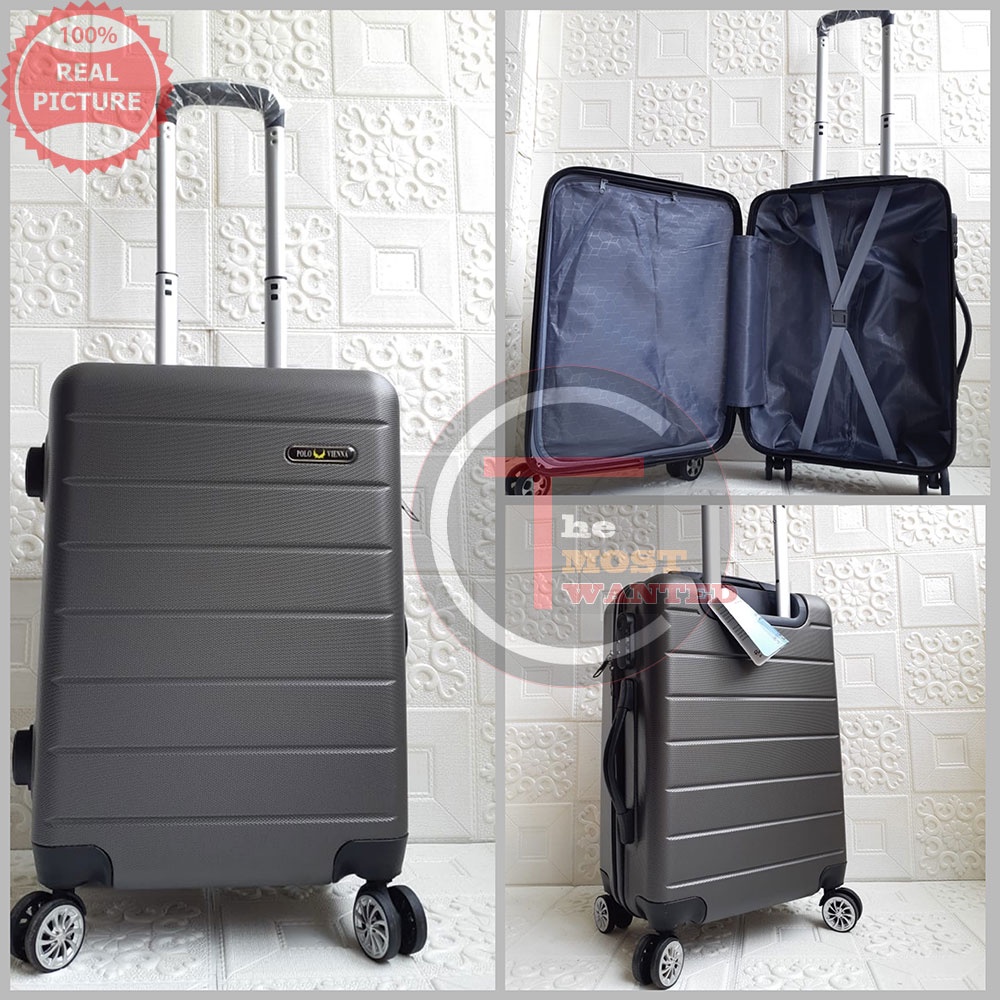 KOPER POLO VIENNA 20 inch V 001.FREE PACKING BUBBLE WRAP KOPER ABS .KOPER FIBER GARANSI KOPER CABIN