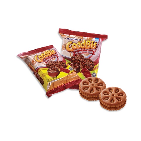 

GOODBIS CHOCOLATE CREAM BISCUIT 99gr GROSIR & ECER