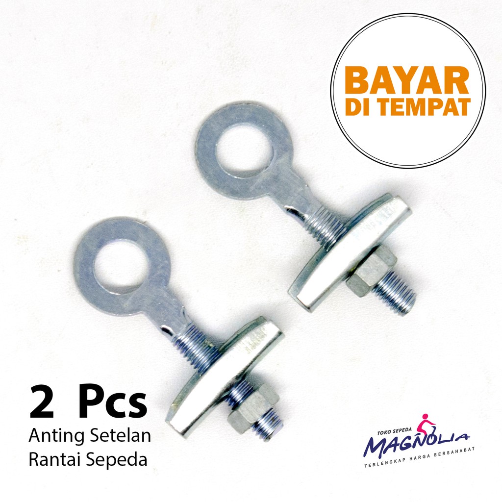 Tensioner Adjuster Anting Sepeda Setelan Rantai Sepeda - 2Pcs