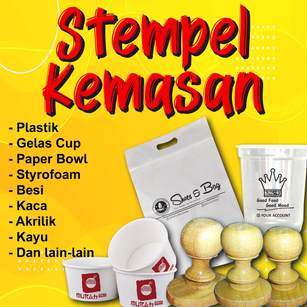 STEMPEL KEMASAN / STEMPEL PLASTIK CUP