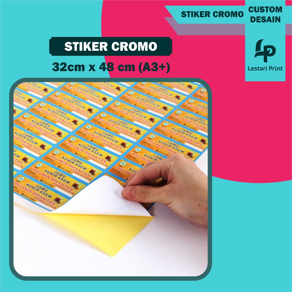 

STIKER CROMO A3+ 32CM X 48CM