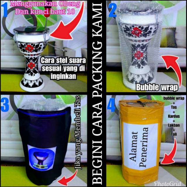 Tumbuk Pinggang Rolling Putih 8 inch Warna Silver