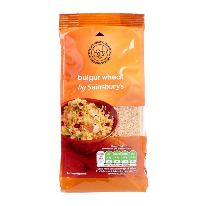 

Ready stock Sainsbury's Cracked Bulgur Wheat 500g