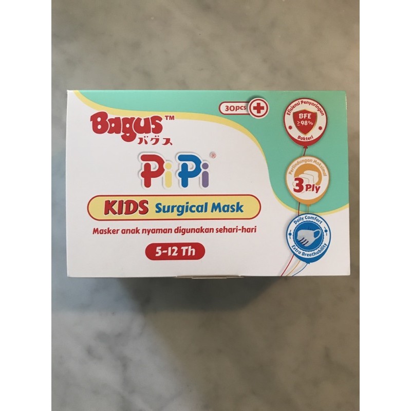 Masker Bagus PiPi Kids Surgical mask 30 pcs