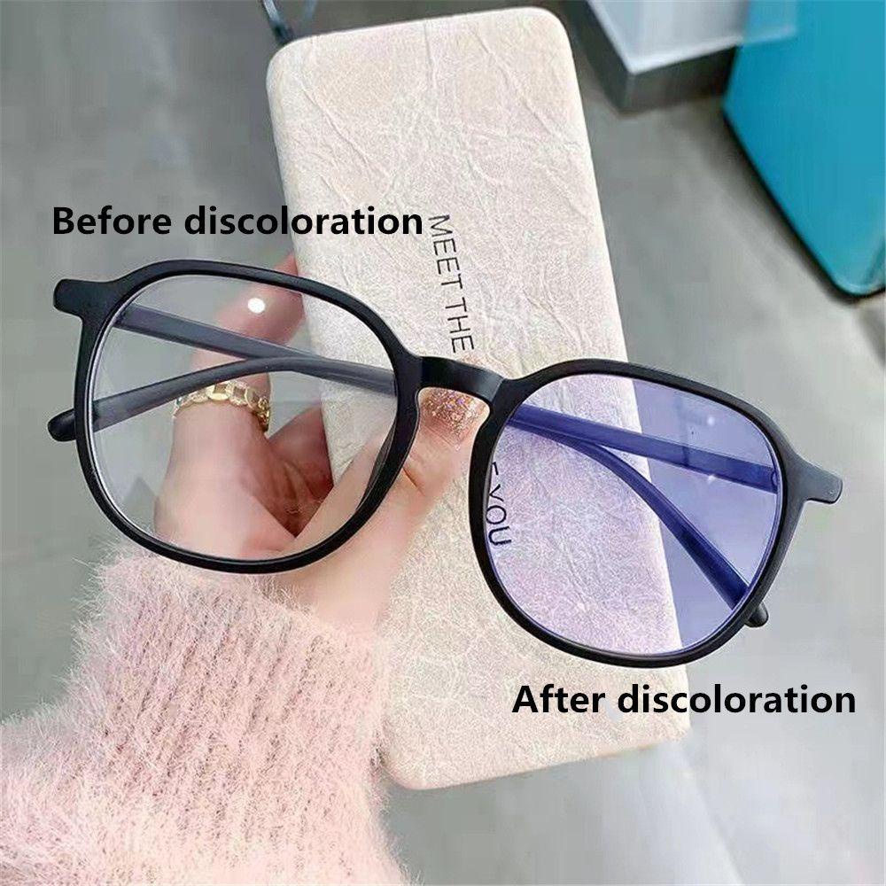 Top Kacamata Lensa Pink Frame Vintage Portable Proteksi Mata