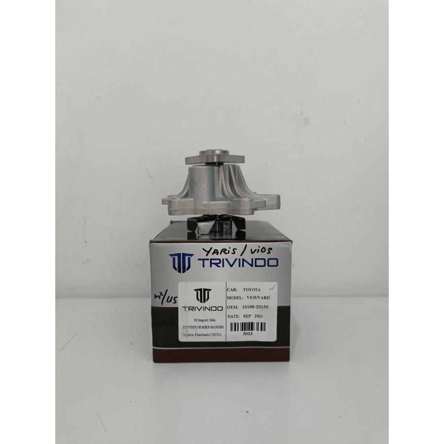 Water pump pompa air Toyota Vios / Yaris 16100-29155 Trivindo