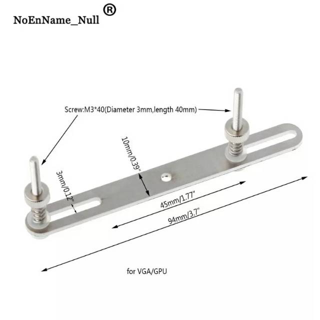 Bracket Pendinginan Waterblock Gesper Heatsink Block Liquid Cooler Sekrup M3x 40 untuk VGA GPU