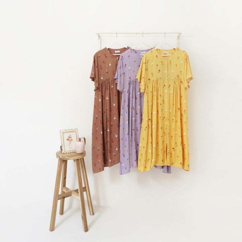 [Ready Stock] Alesha Rafania - Homedress Daster Hamil Menyusui Rayon Premium