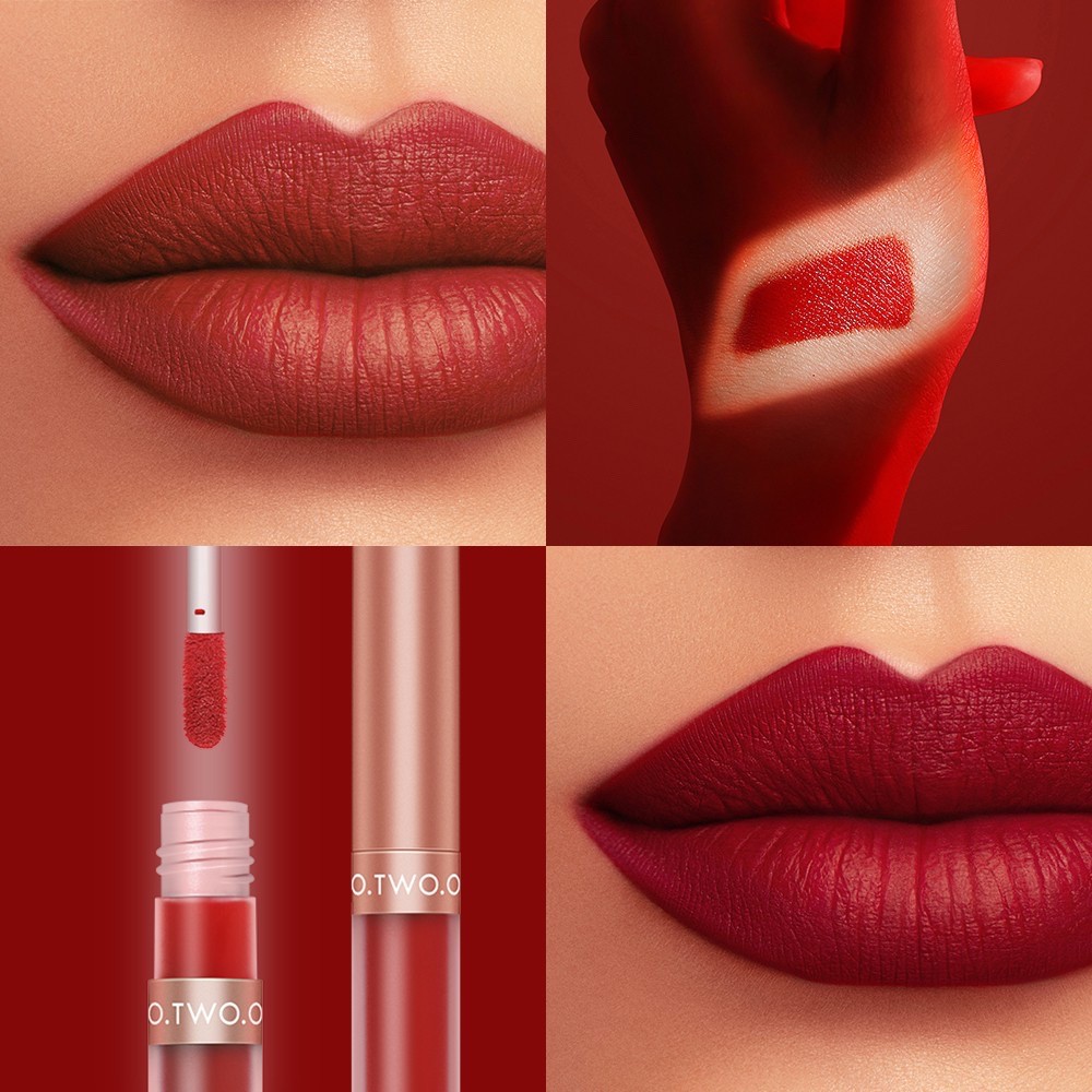 O.Two.O Lipgloss Honey Whisper Lip Velvet Matte Glazer Perfect Anti Air Tahan Lama 24 Jam OTWOO