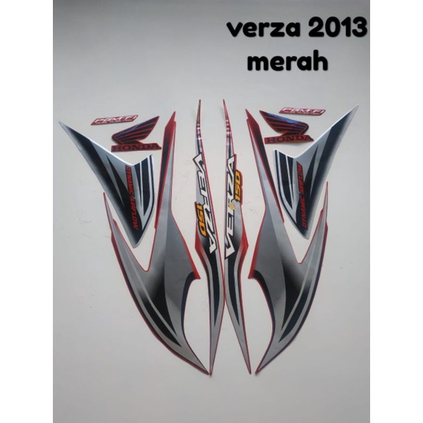 striping motor Verza 2013 warna merah