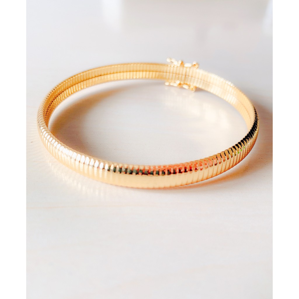 Gelang Wanita Model Sisik Ular Gold Xuping