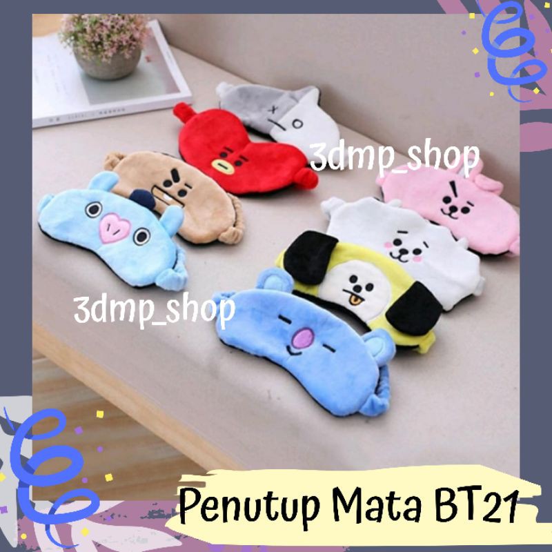 Penutup mata BT21 cooky tata koya chimmy mang rj mang