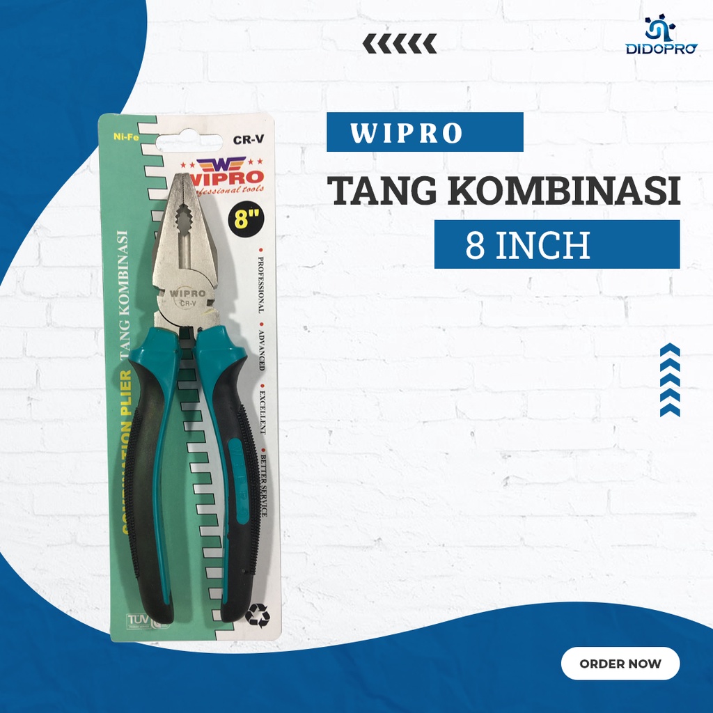 TANG KOMBINASI 8 inch - WIPRO COMBINATION PLIER LINESMAN PLIERS