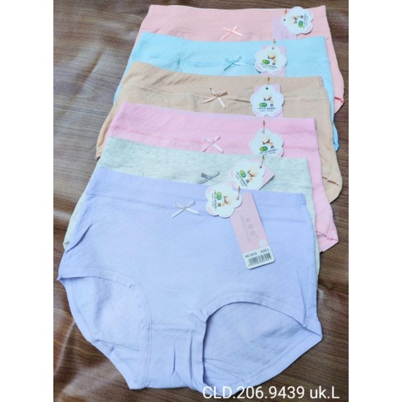 Celana Dalam Wanita Bahan Katun Spandex Lembut Pinggang Karet Murah / Celana Dalam Remaja/ Pakaian Dalam Anak Strech