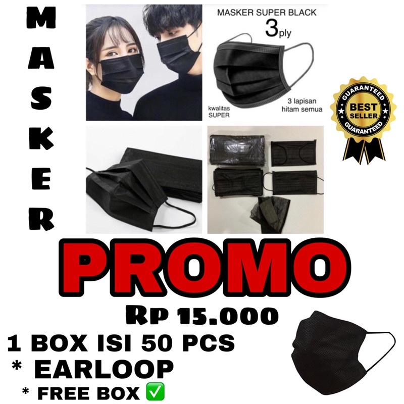 MASKER WARNA HITAM