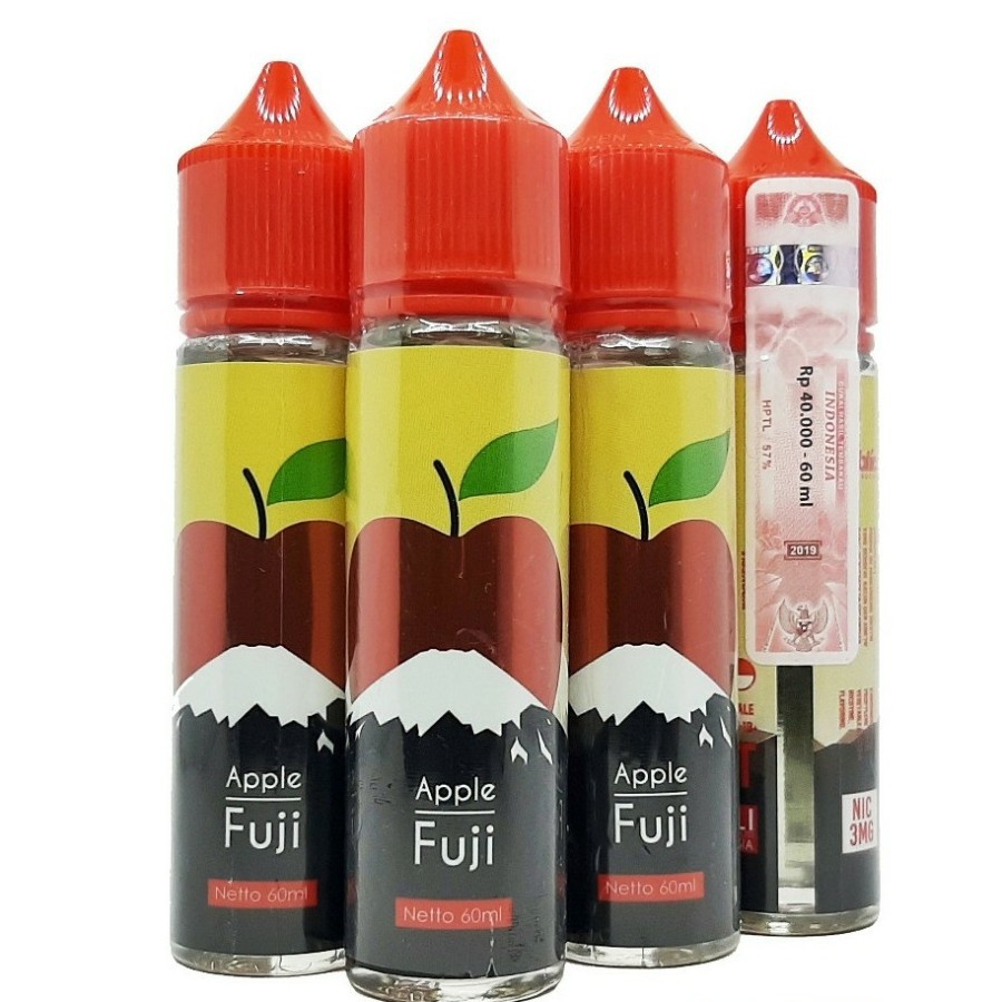 Liquid Apple Fuji 60ML 3MG by Public Distribution berpita cukai