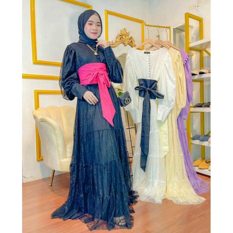 Dress Brukat Premium By Vivorie