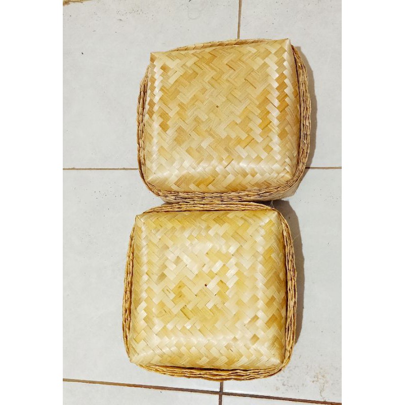 

[ Halodul ] besek bambu 25x25cm grosir termurah langsung produsen