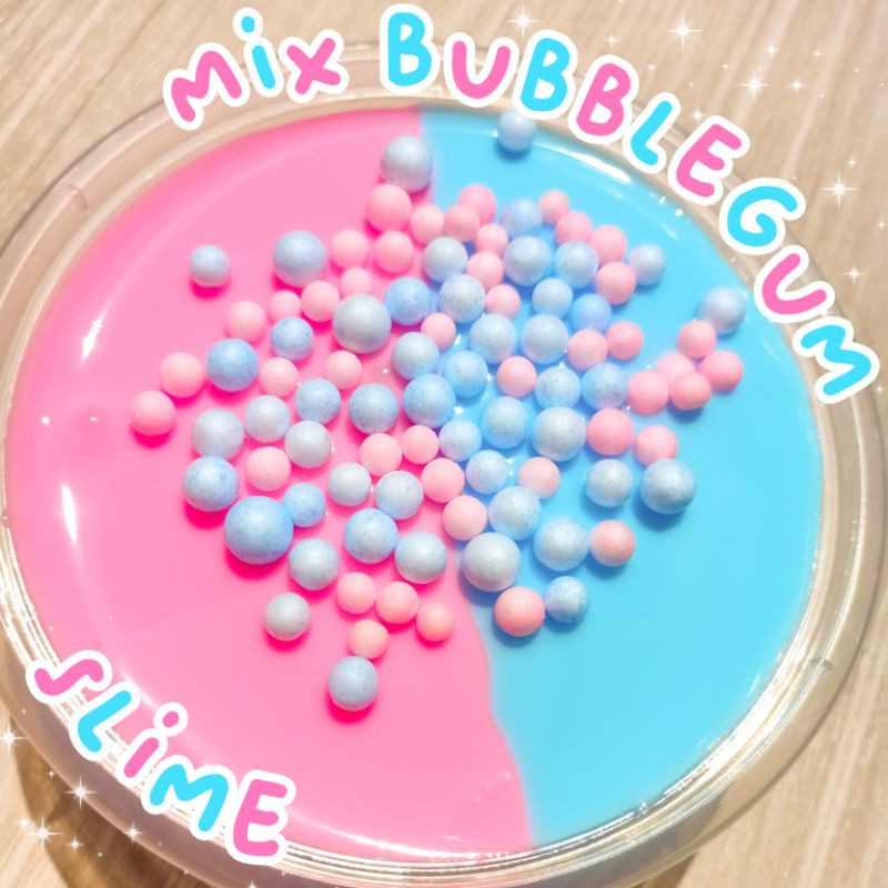 Mix Bubble Gum Slime