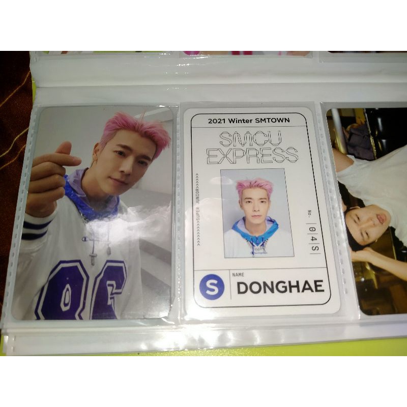 Photocard (PC) Passcard Donghae 2021 Winter SMCU Super Junior
