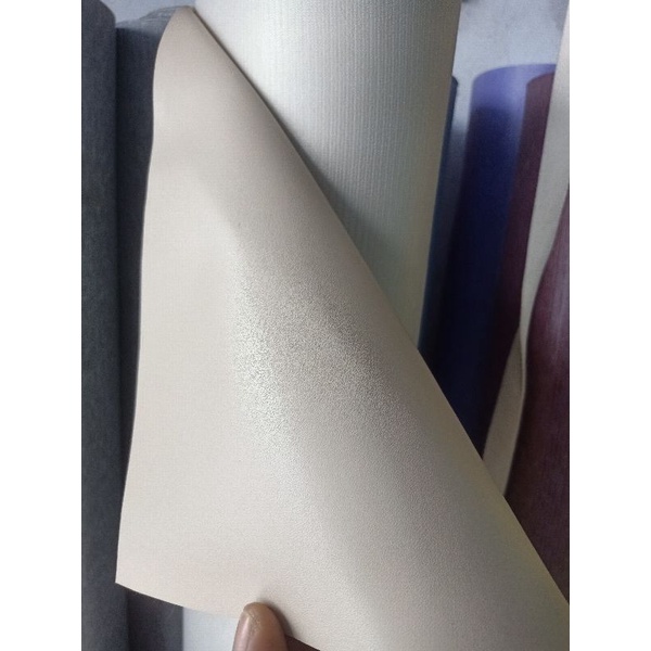 KULIT SINTESIS/KULIT IMITASI MOTIF POLOS bisa buat perlak bayi-Cream tua