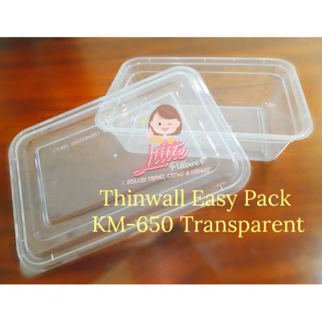 (PREM 650ML BENING) Thinwall PREMIUM 650ml/Kotak Makan Plastik 650ml TEBAL/Thinwall