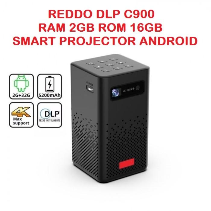 

Irled | Reddo C900 Mini Smart Android 9.0 Dlp Projector Ram 2Gb Rom 32Gb 4K