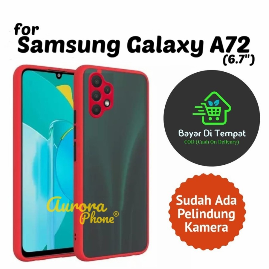 Original Case Samsung A72 Aero Frosted Camera Protection Casing A72
