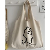 NEW Totebag Vintage Populer Tas Tote BIG-Muka pinggir