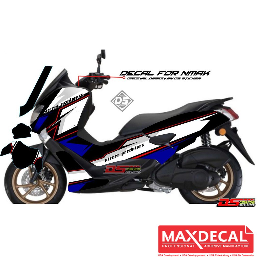 Decal Yamaha NMAX  Putih Biru