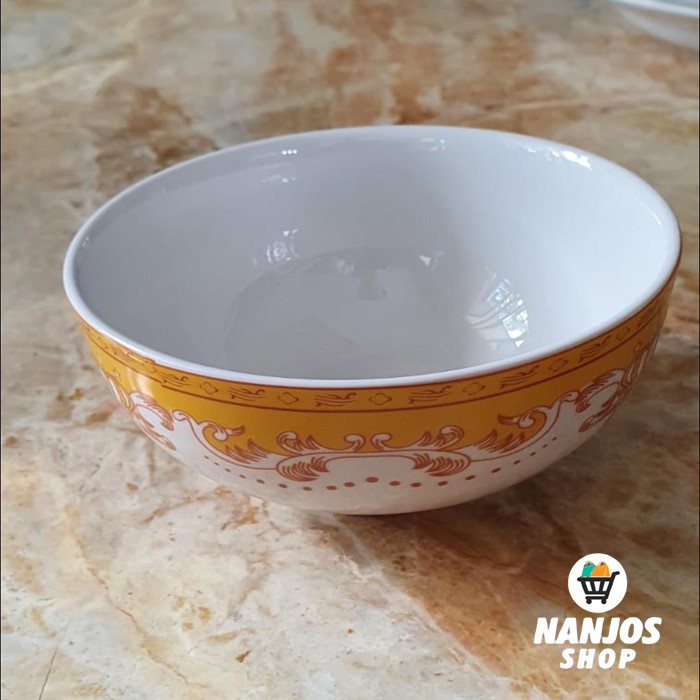 Kopin Mangkok Keramik Porcelain Bowl Mahkota Mewah Kpq 4rb 4 Inci