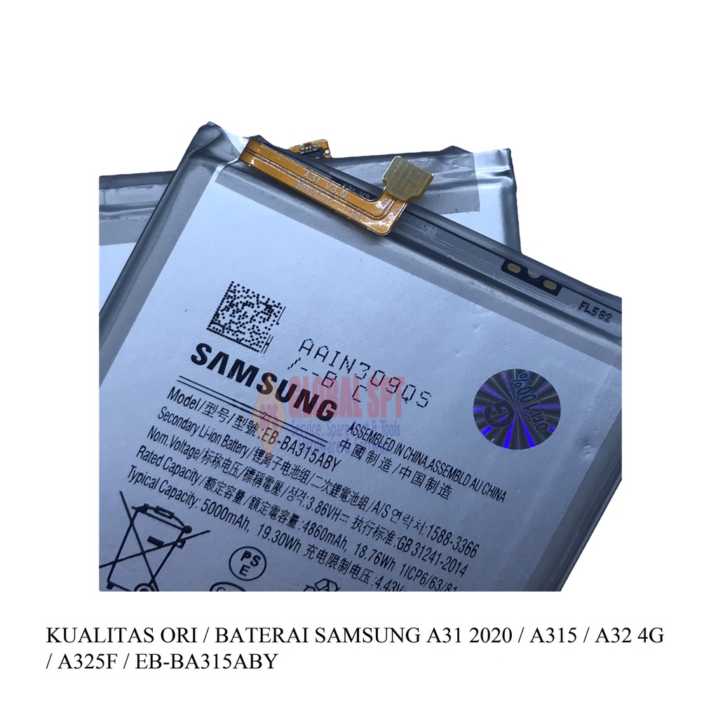 KUALITAS ORI / BATERAI SAMSUNG A31 2020 / A315 / A32 4G / BATRE / BATERE A325F / EB-BA315ABY