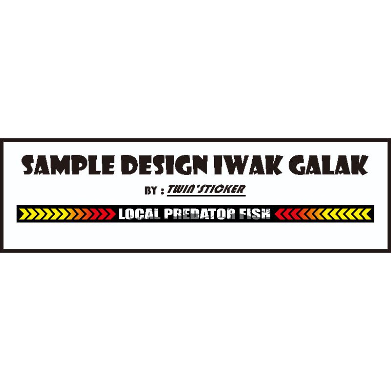 Stiker Iwak Galak Premium