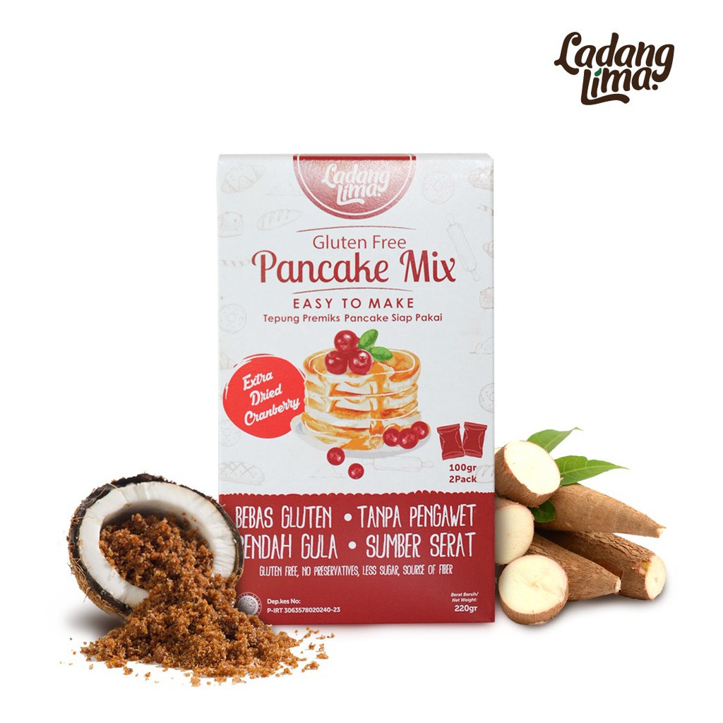 Ladang Lima Pancake Mix plus extra cranberry 220gr