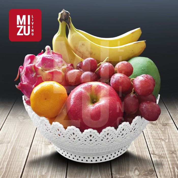 [CLEARANCE SALE] Keranjang Plastik Buah Baskom Serbaguna Mangkok BULAT BESAR 25.5cm-1